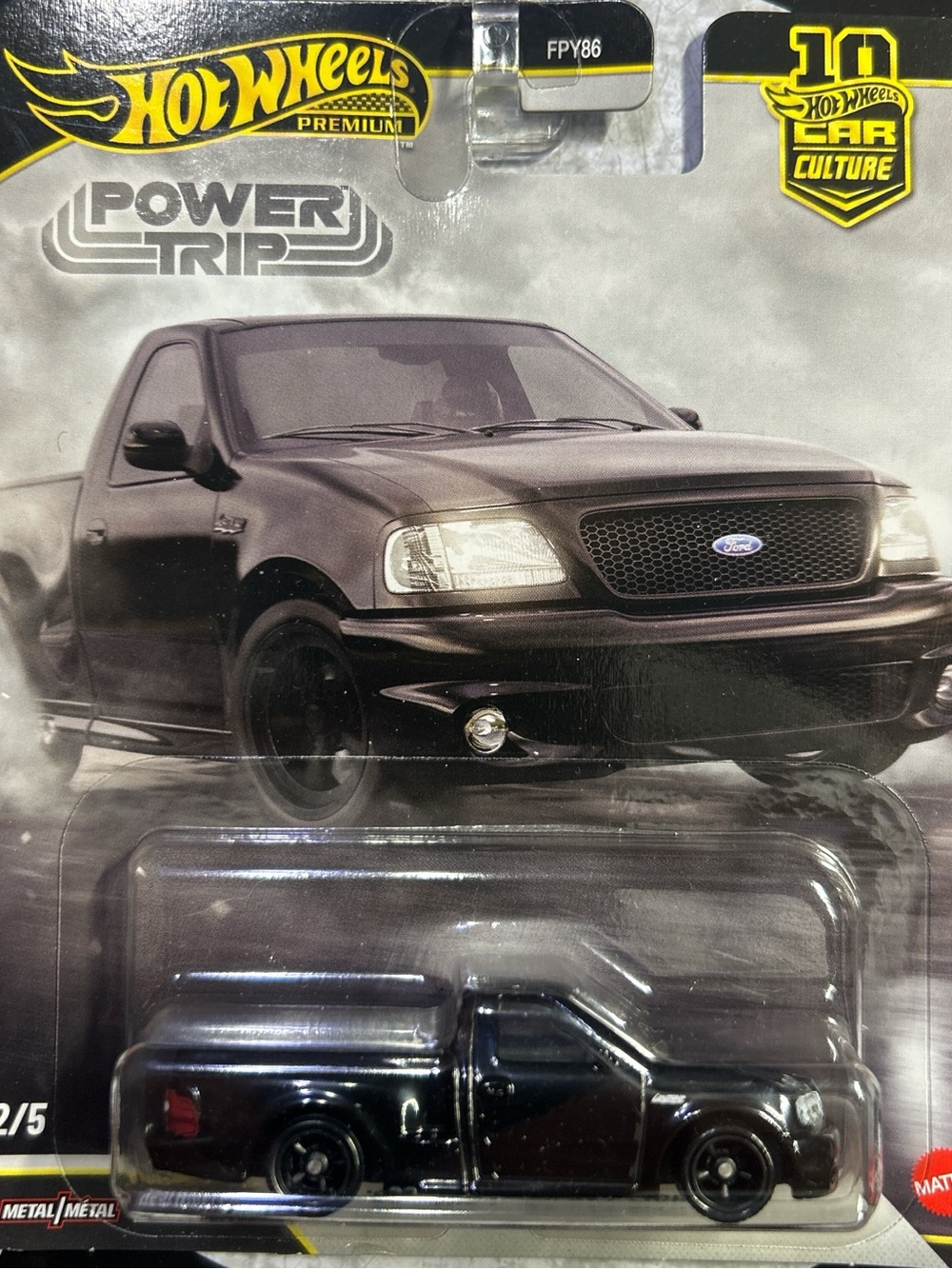 Hot Wheels 99’ black Ford F-150 SVT Lightning #ford #hotwheels #musclecar